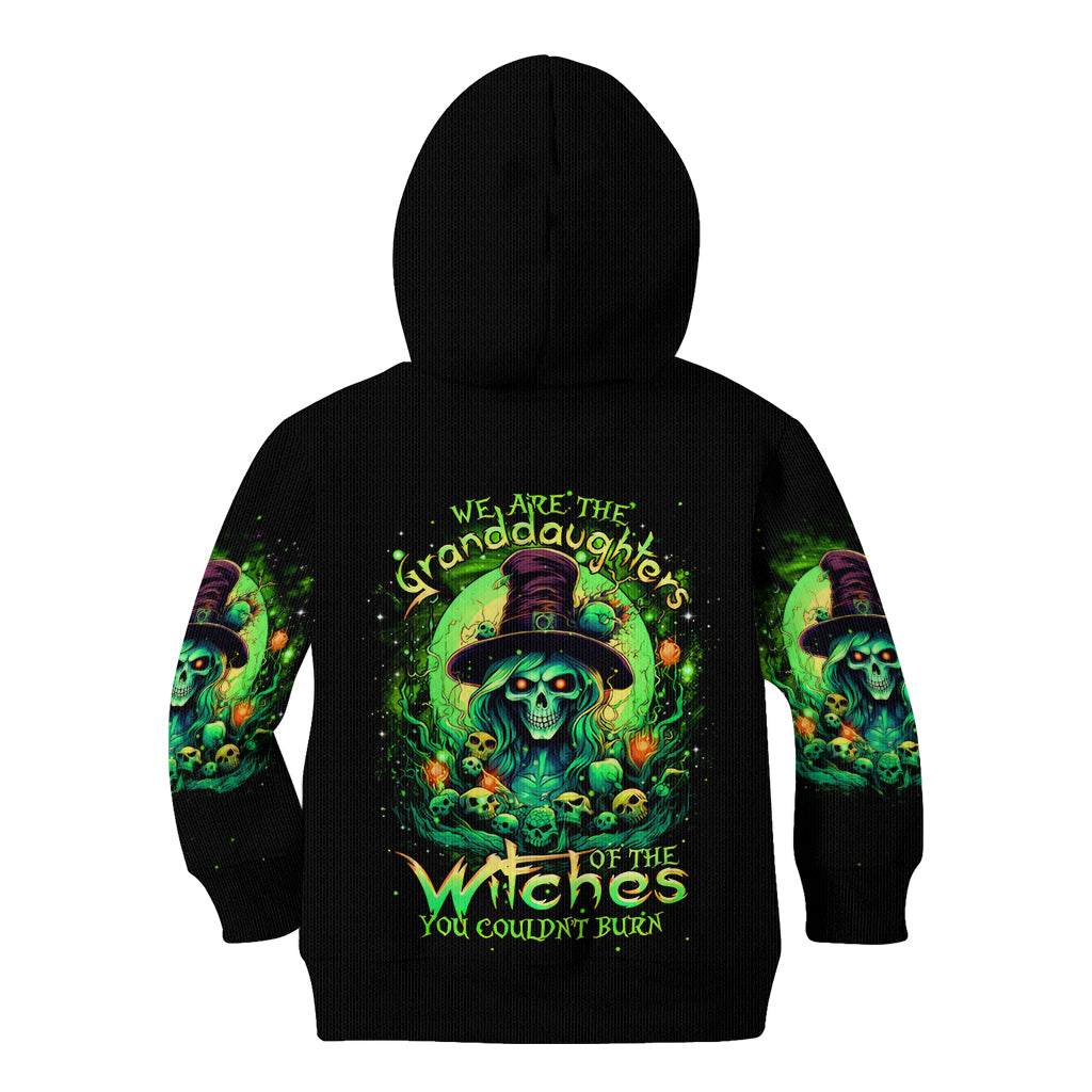 Witch Skull Kid Hoodie We Are The Granddaughters Of The Witches - Wonder Print Shop