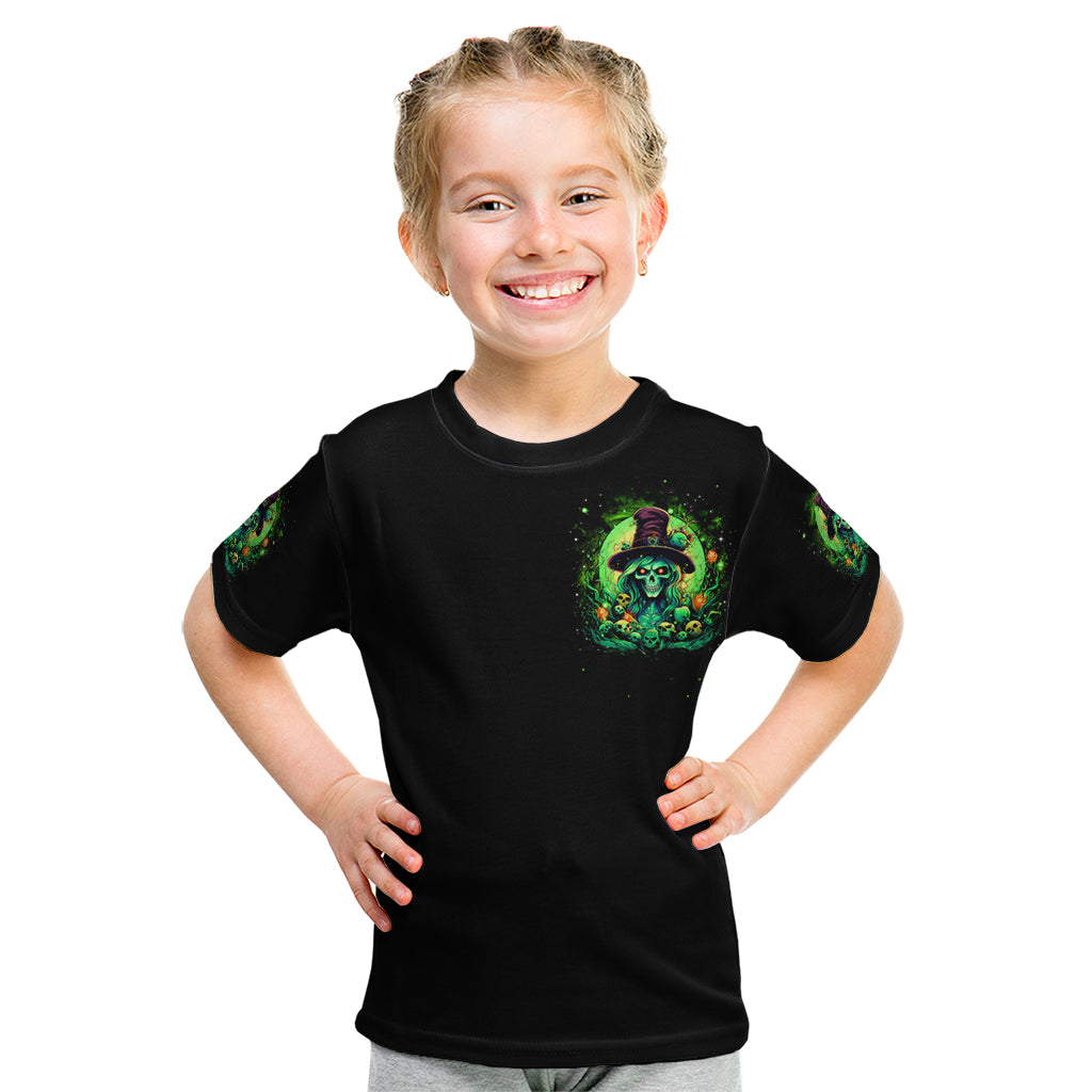 Witch Skull Kid T Shirt We Are The Granddaughters Of The Witches - Wonder Print Shop