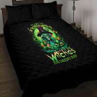 Witch Skull Quilt Bed Set We Are The Granddaughters Of The Witches - Wonder Print Shop