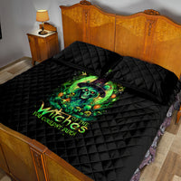 Witch Skull Quilt Bed Set We Are The Granddaughters Of The Witches - Wonder Print Shop