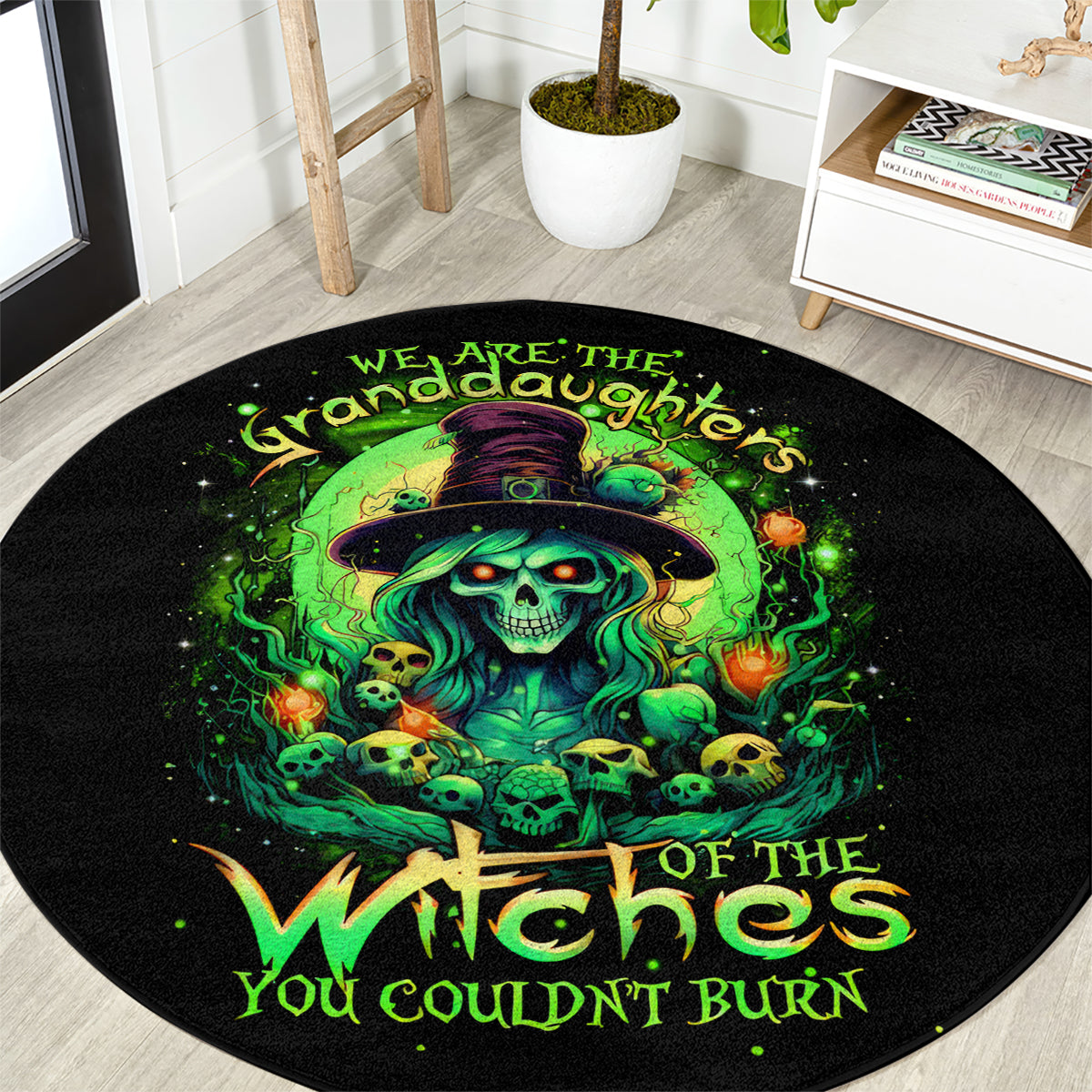 witch-skull-round-carpet-we-are-the-granddaughters-of-the-witches