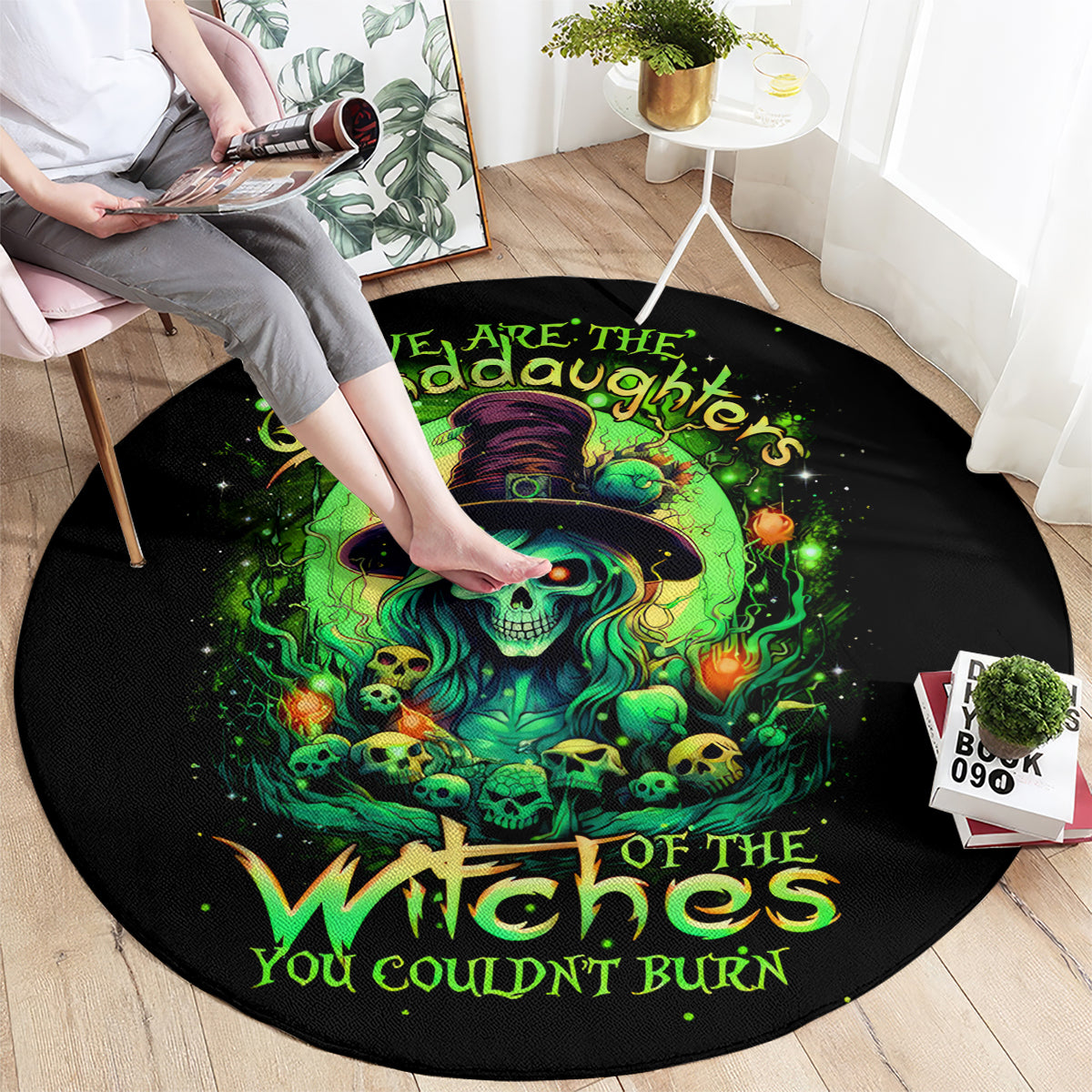 witch-skull-round-carpet-we-are-the-granddaughters-of-the-witches