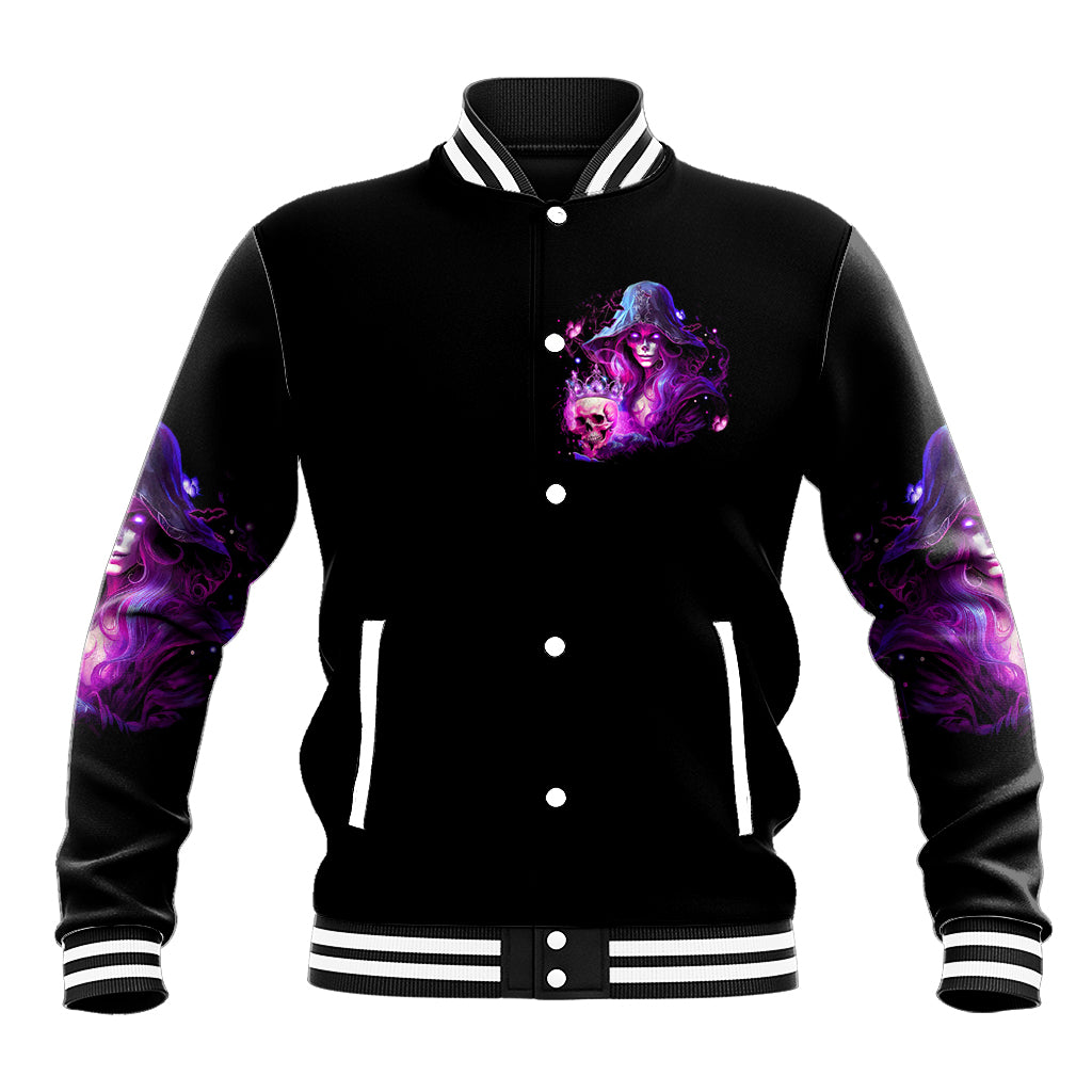 Witch Skull Baseball Jacket It's More Fun Being The Wicked Witch - Wonder Print Shop