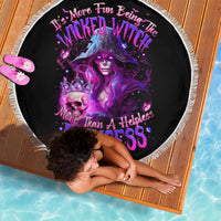 Witch Skull Beach Blanket It's More Fun Being The Wicked Witch - Wonder Print Shop