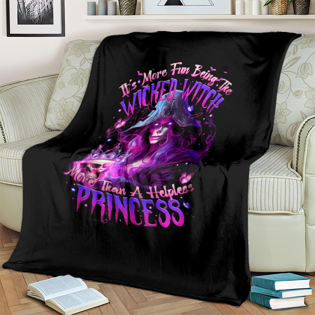 witch-skull-blanket-its-more-fun-being-the-wicked-witch