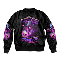 Witch Skull Bomber Jacket It's More Fun Being The Wicked Witch - Wonder Print Shop