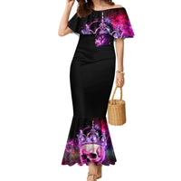 Witch Skull Family Matching Mermaid Dress and Hawaiian Shirt It's More Fun Being The Wicked Witch - Wonder Print Shop