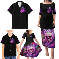 Witch Skull Family Matching Puletasi Dress and Hawaiian Shirt It's More Fun Being The Wicked Witch - Wonder Print Shop