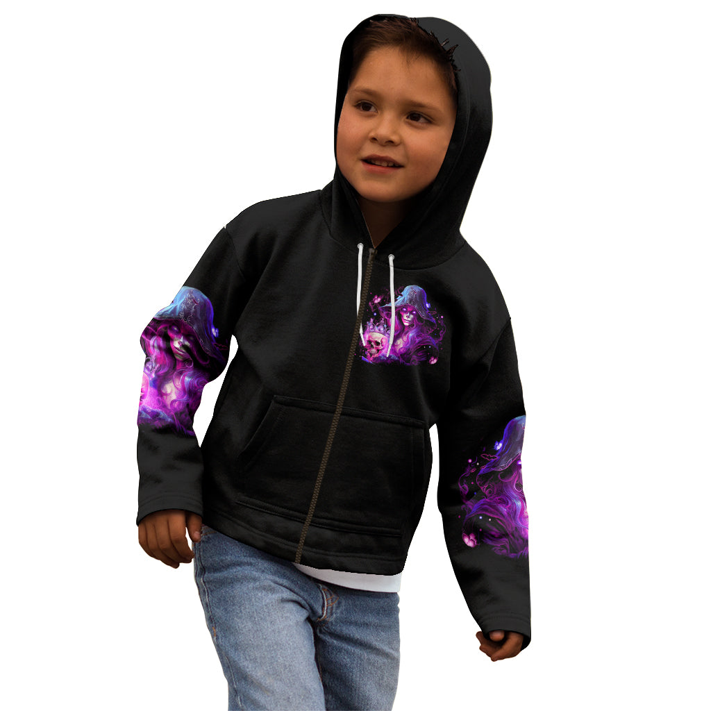 Witch Skull Kid Hoodie It's More Fun Being The Wicked Witch - Wonder Print Shop