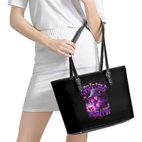 Witch Skull Leather Tote Bag It's More Fun Being The Wicked Witch - Wonder Print Shop