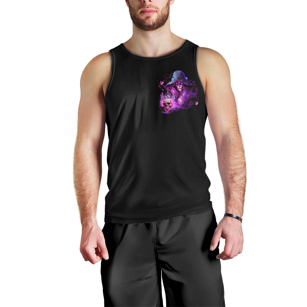 Witch Skull Men Tank Top It's More Fun Being The Wicked Witch - Wonder Print Shop