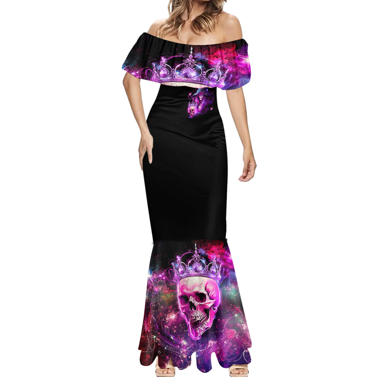 Witch Skull Mermaid Dress It's More Fun Being The Wicked Witch - Wonder Print Shop