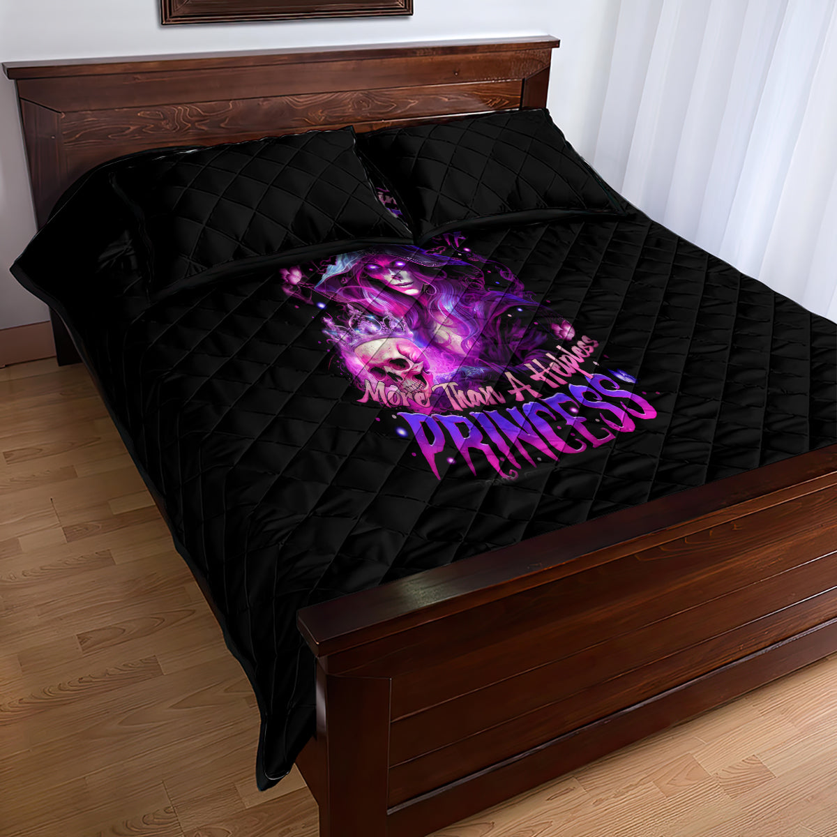 Witch Skull Quilt Bed Set It's More Fun Being The Wicked Witch - Wonder Print Shop