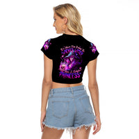 Witch Skull Raglan Cropped T Shirt It's More Fun Being The Wicked Witch - Wonder Print Shop