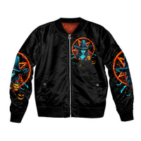 Witch Skull Bomber Jacket Don't Pss Off The Witch - Wonder Print Shop