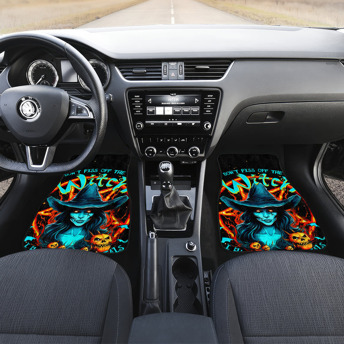 Witch Skull Car Mats Don't Pss Off The Witch - Wonder Print Shop
