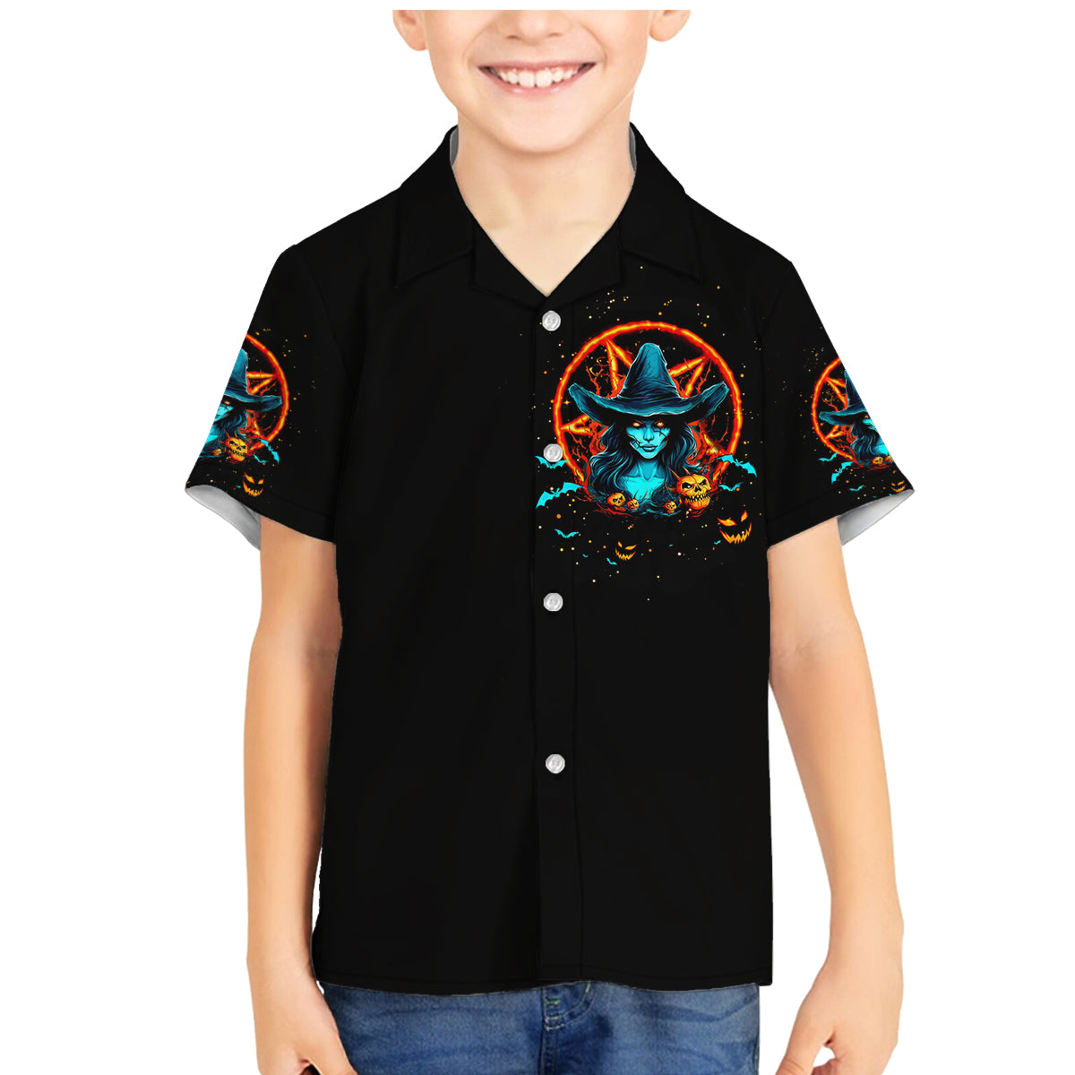 Witch Skull Family Matching Mermaid Dress and Hawaiian Shirt Don't Pss Off The Witch - Wonder Print Shop