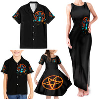 Witch Skull Family Matching Tank Maxi Dress and Hawaiian Shirt Don't Pss Off The Witch - Wonder Print Shop