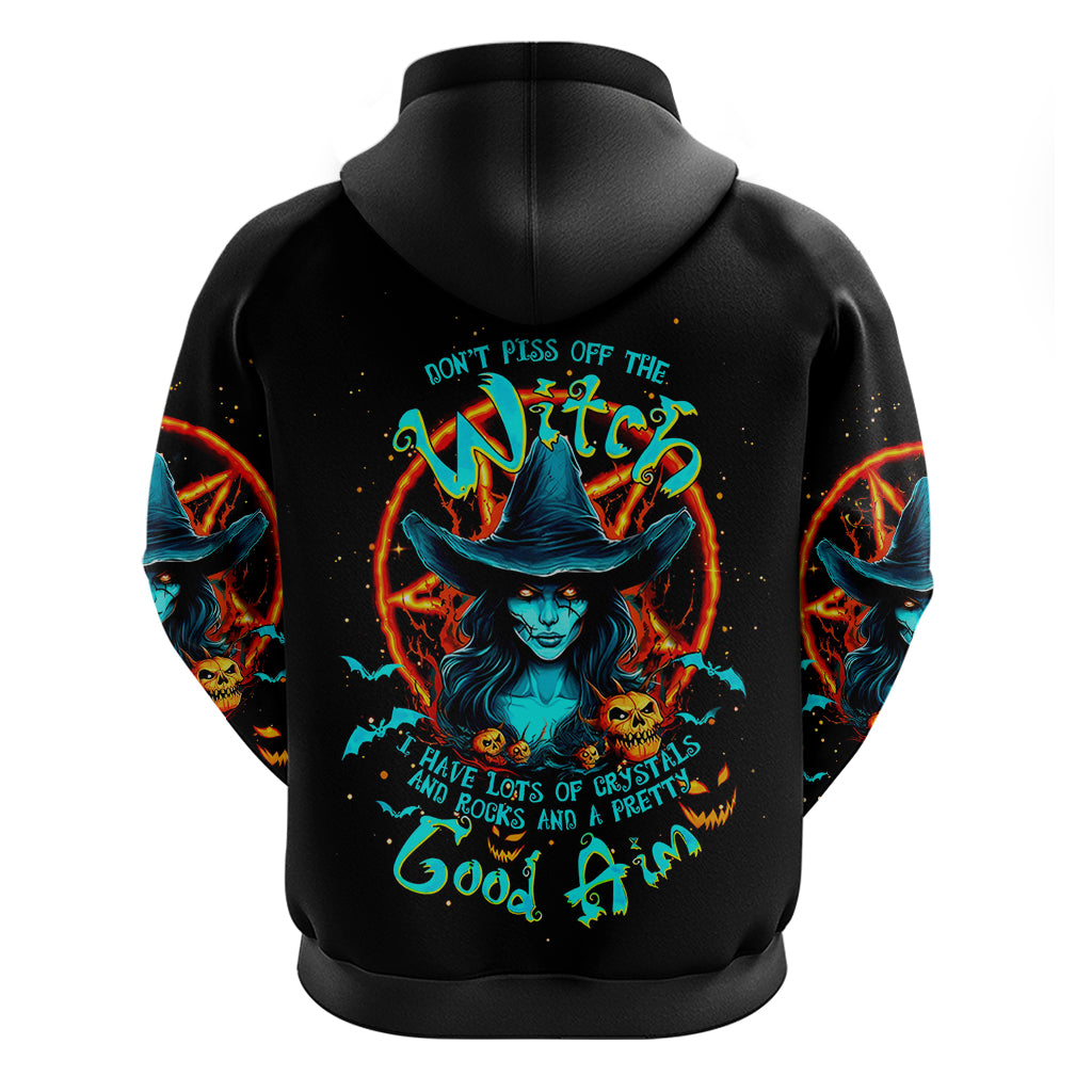 Witch Skull Hoodie Don't Pss Off The Witch - Wonder Print Shop