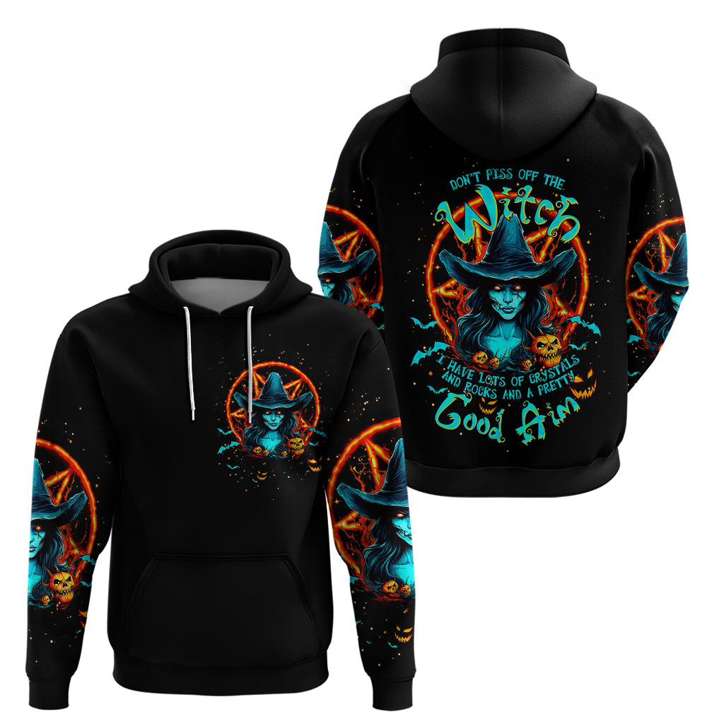 Witch Skull Hoodie Don't Pss Off The Witch - Wonder Print Shop