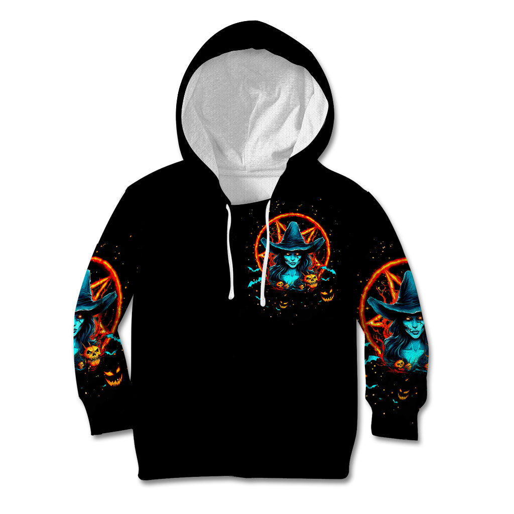 Witch Skull Kid Hoodie Don't Pss Off The Witch - Wonder Print Shop