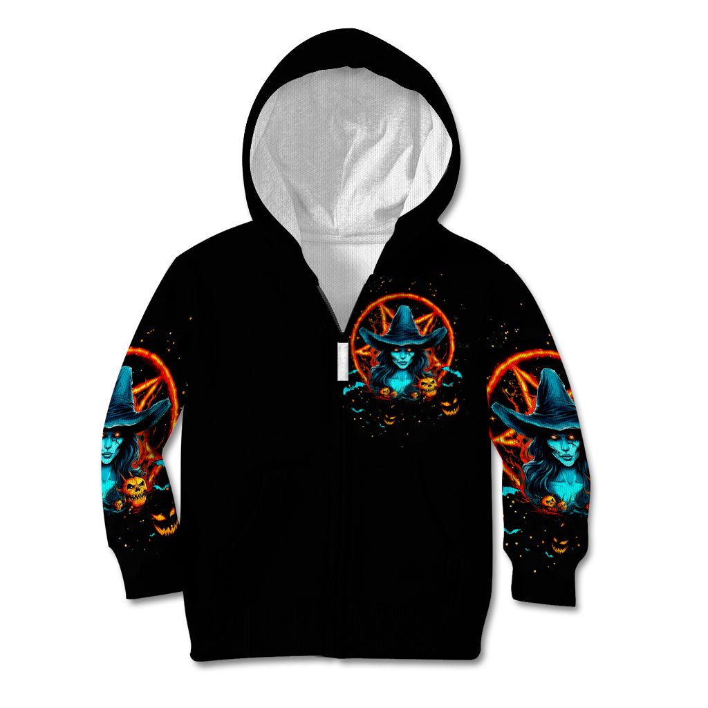 Witch Skull Kid Hoodie Don't Pss Off The Witch - Wonder Print Shop