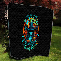 Witch Skull Quilt Don't Pss Off The Witch - Wonder Print Shop