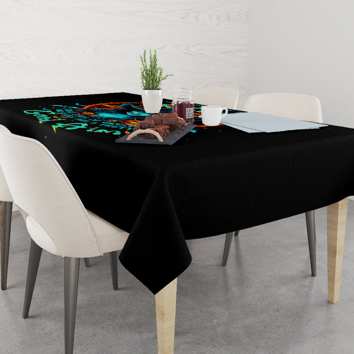 Witch Skull Tablecloth Don't Pss Off The Witch - Wonder Print Shop