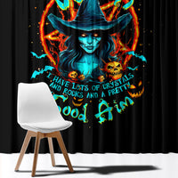 Witch Skull Window Curtain Don't Pss Off The Witch - Wonder Print Shop