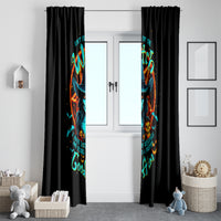 Witch Skull Window Curtain Don't Pss Off The Witch - Wonder Print Shop