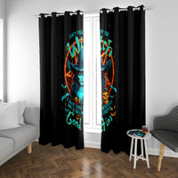 Witch Skull Window Curtain Don't Pss Off The Witch - Wonder Print Shop