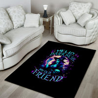 Witch Skull Area Rug Hello Darkness My Old Friend - Wonder Print Shop