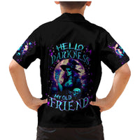 Witch Skull Family Matching Mermaid Dress and Hawaiian Shirt Hello Darkness My Old Friend - Wonder Print Shop