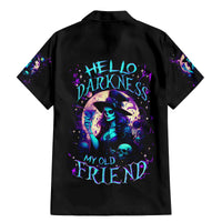 Witch Skull Family Matching Mermaid Dress and Hawaiian Shirt Hello Darkness My Old Friend - Wonder Print Shop