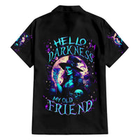 Witch Skull Hawaiian Shirt Hello Darkness My Old Friend - Wonder Print Shop