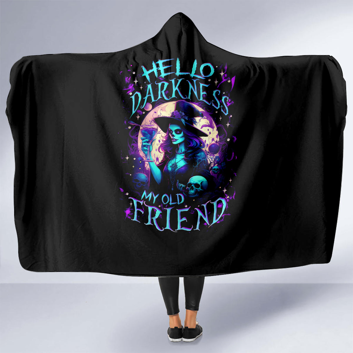 witch-skull-hooded-blanket-hello-darkness-my-old-friend