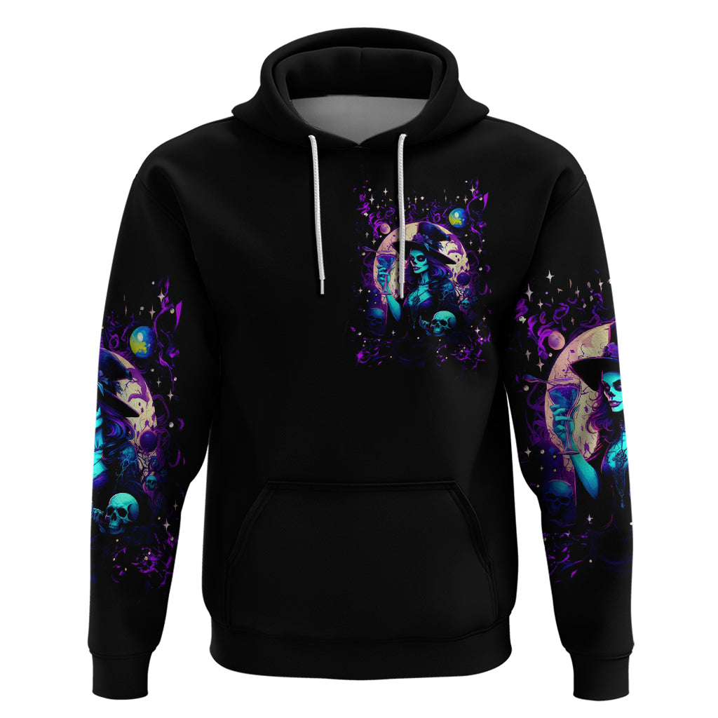 Witch Skull Hoodie Hello Darkness My Old Friend - Wonder Print Shop