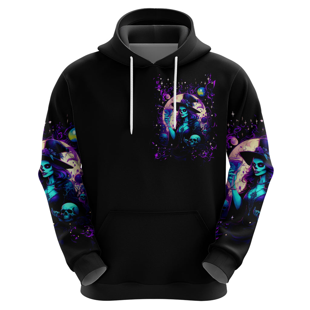 Witch Skull Hoodie Hello Darkness My Old Friend - Wonder Print Shop