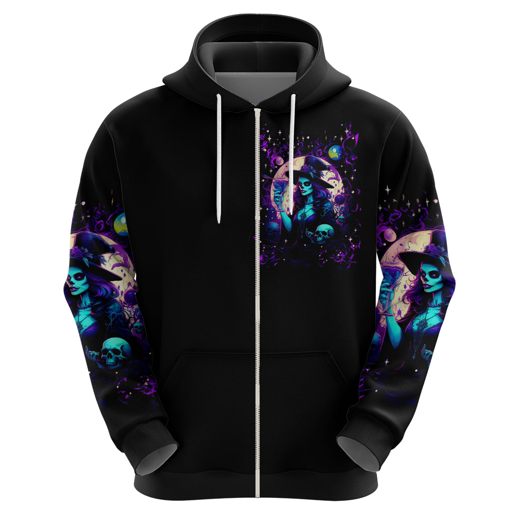 Witch Skull Hoodie Hello Darkness My Old Friend - Wonder Print Shop