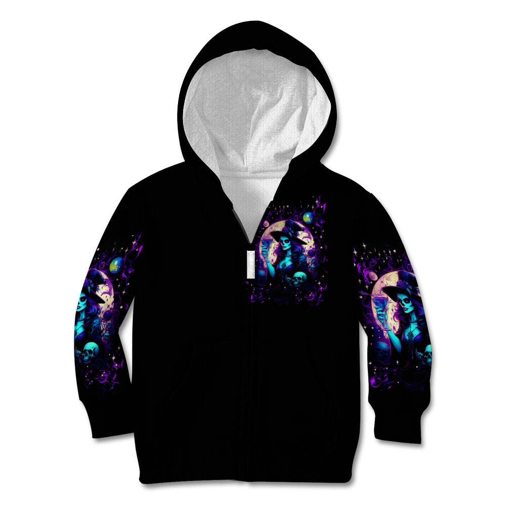 Witch Skull Kid Hoodie Hello Darkness My Old Friend - Wonder Print Shop