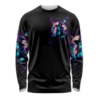 Witch Skull Long Sleeve Shirt Hello Darkness My Old Friend - Wonder Print Shop