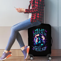 Witch Skull Luggage Cover Hello Darkness My Old Friend - Wonder Print Shop