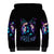 Witch Skull Sherpa Hoodie Hello Darkness My Old Friend - Wonder Print Shop