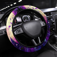 Witch Skull Steering Wheel Cover Hello Darkness My Old Friend - Wonder Print Shop