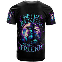 Witch Skull T Shirt Hello Darkness My Old Friend - Wonder Print Shop