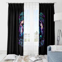 Witch Skull Window Curtain Hello Darkness My Old Friend - Wonder Print Shop