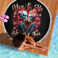 Couple Skull Beach Blanket You & Me We Got This - Wonder Print Shop