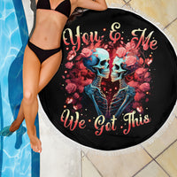 Couple Skull Beach Blanket You & Me We Got This - Wonder Print Shop