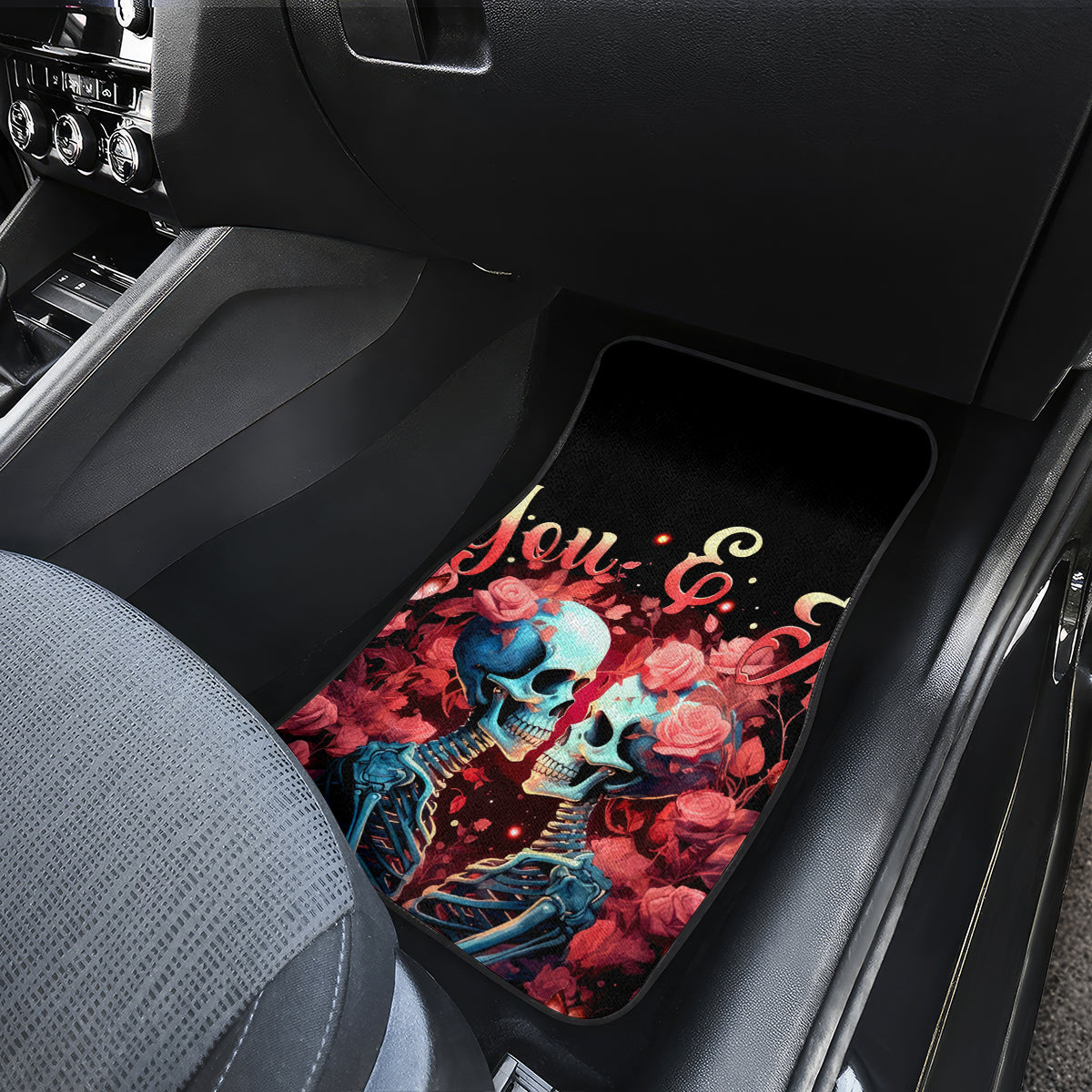 Couple Skull Car Mats You & Me We Got This - Wonder Print Shop
