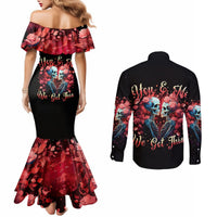 Couple Skull Couples Matching Mermaid Dress and Long Sleeve Button Shirt You & Me We Got This DT01